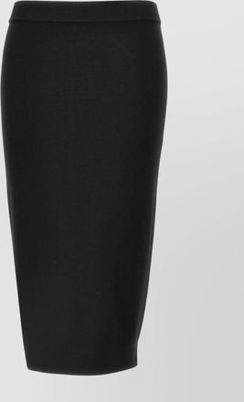 Saint Laurent ribbed texture wool skirt