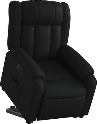 vidaXL Vidaxl - Sill&oacute;n Reclinable Elevable El&eacute;ctrico De Cuero Sint&eacute;tico Negro
