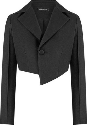 Mani&egrave;re De Voir Blazer Dina crop asimmetrico - Nero