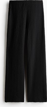 H&M Hose aus Strukturjersey - Schwarz