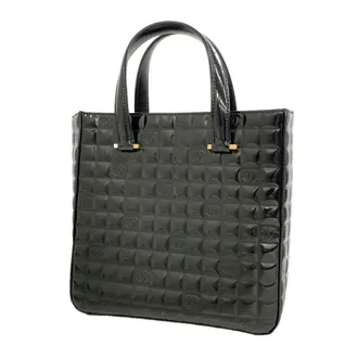 Chanel Black Patent Leather Tote Bag (Pre-Owned)