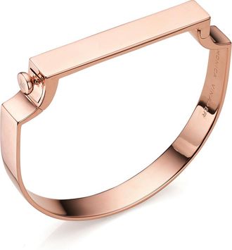 Monica Vinader Rose Gold Signature Bold Bangle