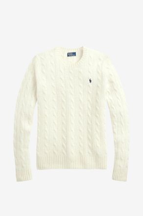Polo Ralph Lauren Zopfstrickpullover aus Wolle und Kaschmir Pony