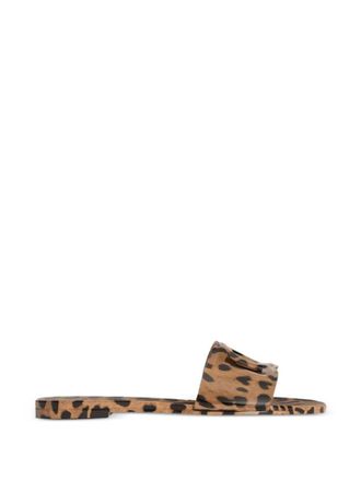 Dolce & Gabbana Leopard Print Slip On Flats