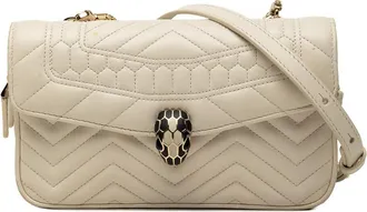 Bulgari Pre-owned Bvlgari Quilted Calfskin Serpenti Forever Convertible Belt Bag Ladies TIKX88ZVQEGCKCB1