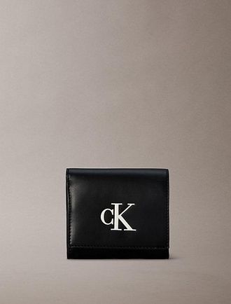 Calvin Klein Billetera Plegada Con Monograma Grabado