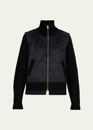 Veronica Beard Patra Quilted Wool-Blend Jacket