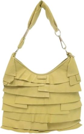 Saint Laurent Pre-owned Shoulder Bags, female, Yellow, Size: ONE SIZE Pre-owned Shoulder Bag