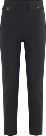 Elisabetta Franchi Tailored Straight-Leg Pants With Flap Pockets
