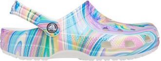 Crocs Womens Classic Clogs - Shoes Multi/White Size 06.0