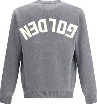 Golden Goose Ribbed Crew Neck Sweater - Gray
