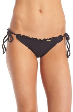 Luli Fama Wavey Brazilian Tie Side Ruched Back in Black at Nordstrom, Size X-Small