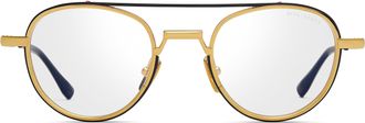 Dita Eyewear Gold Ethyx Titanium Aviator Sunglasses