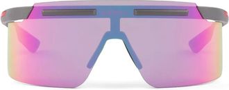 Prada Occhiali da sole A caratiive con applicazione - Grigio