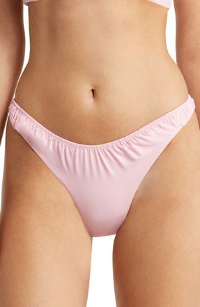 House of CB Ruched Bikini Bottoms in Blossom at Nordstrom, Size X-Small