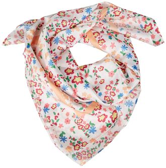 Pieces Womens Pcsaira Square Scarf Bc, Cloud Dancer/AOP: Flower AOP, One Size