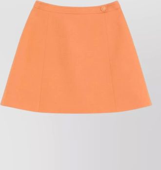 Valentino Garavani midi skirt nylon blend silk buttons