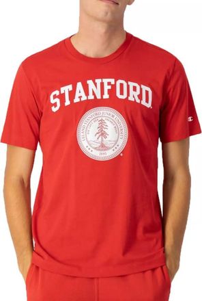 Champion Mens College S-S Short Sleeve T-Shirt, Red, S
