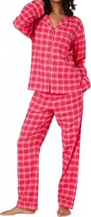 Bedhead Pajamas Classic Woven Portuguese Flannel Pajama Set In Wonderland Plaid
