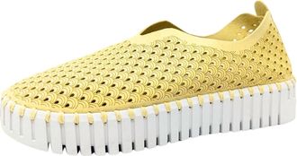 Ilse Jacobsen Womens Platform Tulip Slip-On In Double Cream