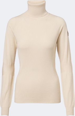 Moncler Ribbed-knit wool-blend turtleneck sweater