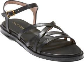 Cole Haan Flynn Strappy Sandal in Black Leather at Nordstrom Rack, Size 7