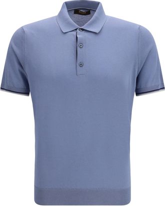 Moorer Mens Cotton Polo Shirt Chambray T-shirts And Polos