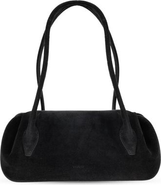 Yuzefi Oyster Schoudertas - Dames - Schoudertassen - Zwart - ONE Size - Leer - Tassen
