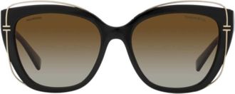Tiffany & Co. Polarized Brown Gradient Cat Eye Ladies Sunglasses TF4148 8364T5 54