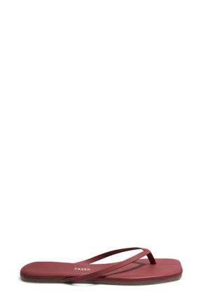 Tkees Lily Square Toe Flip Flop in Burgundy at Nordstrom, Size 10