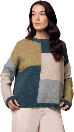 Celtic & Co. Colour Block Crew Neck Sweater in Icelandic Colourblock at Nordstrom, Size X-Small