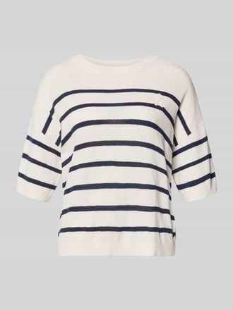 Armedangels Armedangels Relaxed Fit Pullover aus Leinen-Mix Modell STRIPE in Offwhite, Gr&ouml;&szlig;e XL