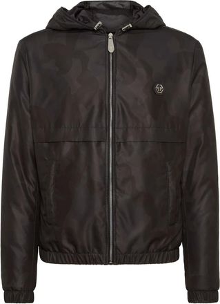 Philipp Plein Heren, Jassen, Zwart, Maat: 2XL Leer
