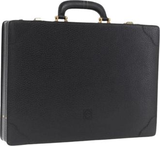 Loewe Pre-owned Leren Reistas - Dames - Vintage Tassen - Zwart - ONE Size - Leer - Vintage