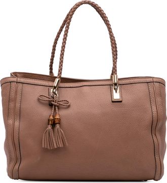 Gucci Brown Medium Leather Bella Tote