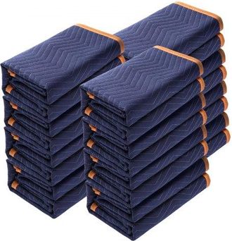 OEM 12x Umzugsdecken 2032x1829mm M&ouml;beldecken Vliesstoff + Recycelte Baumwolle Lagerdecken Umzug Packdecken Transport-decken M&ouml;belpackdecken Verpackungsdec