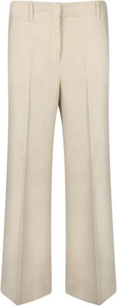 Incotex Wijde Broeken - Dames - Wijde Broeken - Beige - XS - Broeken