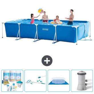 Intex Piscina Con Estructura Rectangular - 450x220x84 Cm - 7-piezas S20848