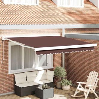 vidaXL Toldo Retr&aacute;ctil Autom&aacute;tico Burdeos 300x250 Cm Vidaxl