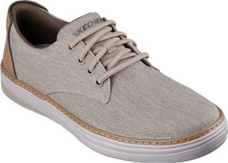 Skechers Hyland - Ratner Cotton Mens Khaki Lace-Up Shoes Canvas - Size UK 7.5