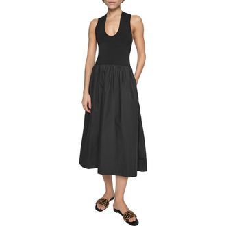 Rebecca Minkoff Belle Combo Tank Dress in True Black at Nordstrom Rack, Size Small