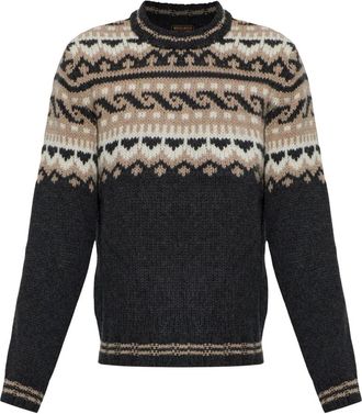 Woolrich Maglione in lana con girocollo - - Knitwear - Uomo - Marrone - M