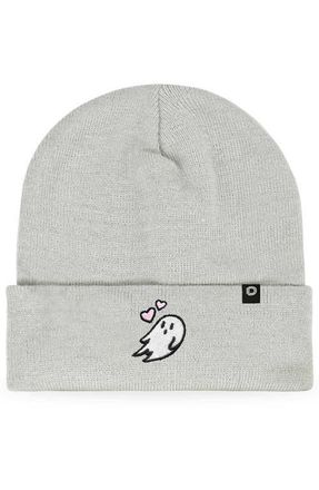 Dalix Heartly Ghost Beanie in Light Gray at Nordstrom