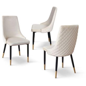 Milani Home ARLETTE - sedia di design moderno in velluto