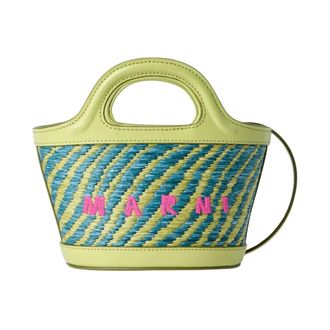 Marni Cross Body Bags, female, Yellow, Size: ONE SIZE Tropicalia Micro Handbag