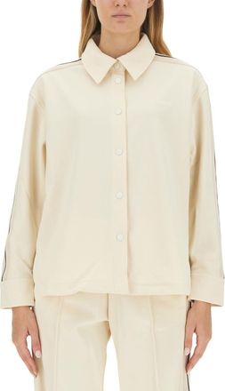 Palm Angels Beige Oversized Solid Shirt