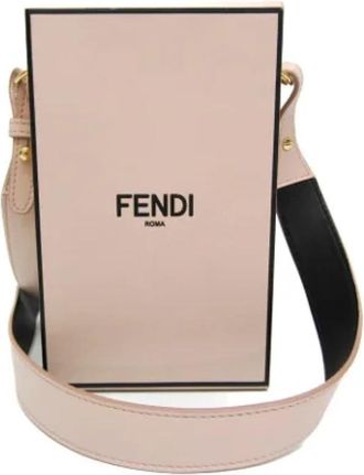 Fendi Tweedehands leren schoudertassen - Dames - Vintage Schoudertas - Roze - ONE Size - Leer - Vintage