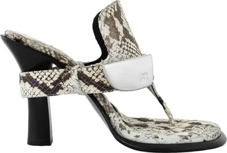 Burberry Equestrian Knight Motif Bay Sandals, Brand Size 37.5 (US Size 7.5)