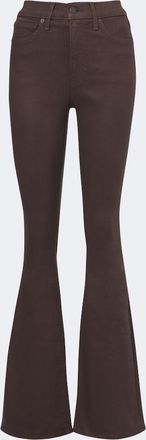 Veronica Beard Beverly coated flared jeans