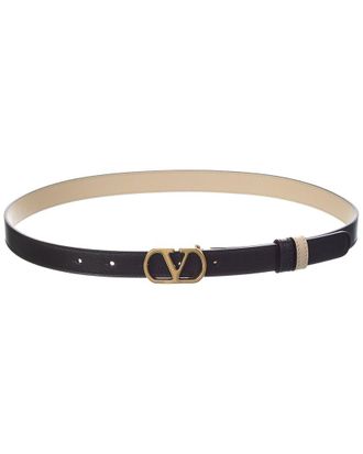 Valentino Vlogo Signature 20 Reversible Leather Belt